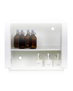 Just-Rite 24115 Polyethylene Shelf with Shelf Pegs fits 36" W Solid Polyethylene Corrosives Acids Cabinet (example of use)