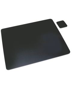 Artistic 24" x 19" Leather Desk Pad, Black