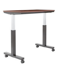 Office Star 48" W x 24" D Pneumatic 30.25" - 43.25" Height Adjustable Table (Shown in Mahogany)