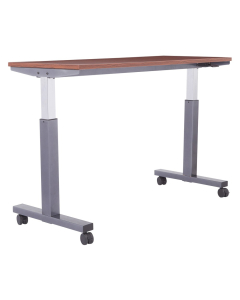 Office Star 60" W x 24" D Pneumatic 30.25" - 43.25" Height Adjustable Table (Shown in Cherry)