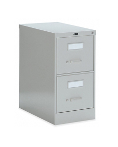 Global 25-200 2-Drawer 25" Deep Vertical File Cabinet, Letter (Shown in Light Grey)