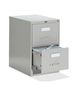 Global 25-250 2-Drawer 25" Deep Vertical File Cabinet, Legal (Shown in Light Grey)