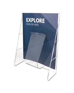 Deflect-o Stand Tall 12" H 1-Compartment Literature Holder Display