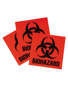 Justrite Biohazard Label Kit for Safety Cans, 3-Pack
