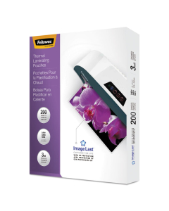 Fellowes ImageLast Letter-Size 3 Mil Laminating Pouches with UV Protection, 200/Pack