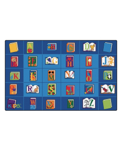 Carpets for Kids Reading by the Book Seating Classroom Rug