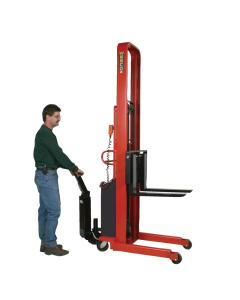 Wesco Powered 2000 lb Load Fork Stackers with Power Drive