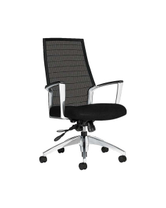 Global Accord 2676-4 Mesh High-Back Executive Office Chair with Arms (Shown in Black)