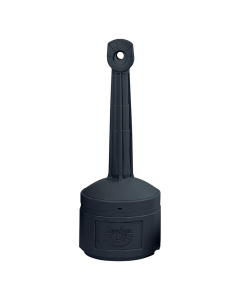 Justrite Cease-Fire 4 Gal. 38.5" H Polyethylene Cigarette Receptacle (Shown in Black)