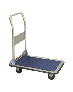 Wesco Steel 275 to 660 lb Load Folding Handle Platform Trucks (Shown with TPR Rubber Casters)