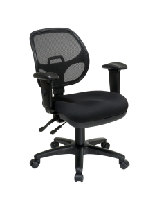 Office Star Pro-Line II ProGrid Mesh-Back Fabric Mid-Back Ergonomic Task Chair