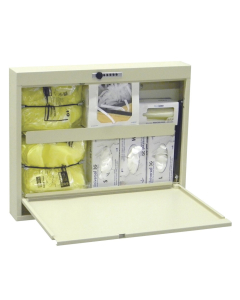 Omnimed Manual-Closing Wall-Mounted PPE Storage Cabinet