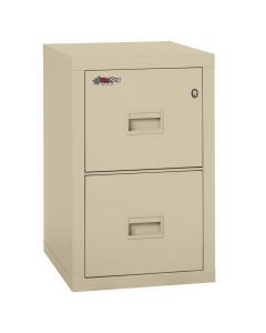 FireKing Turtle 2-Drawer 22" Deep 1-Hour Rated Fireproof File Cabinet, Letter & Legal (Shown in Parchment)