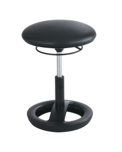 Safco Twixt Desk-Height Active Seating Stool, Black Vinyl