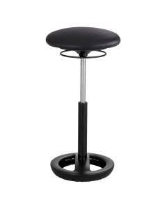 Safco Twixt Extended-Height Active Seating Stool, Black Vinyl