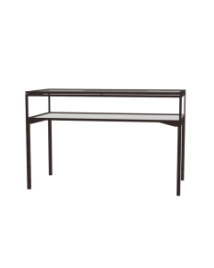 Waddell Keepsake 3160HT Series Hinged Door 4-Leg Table Top Display Case 60"W x 10"H x 30"D (Shown in Dark Bronze)