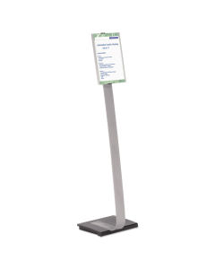 Durable 11" W x 46.5" H Information Sign Floor Stand