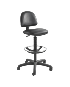 Safco Precision 3406 Extended Height Vinyl Drafting Chair, Footring