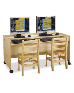 Jonti-Craft Enterprise 48" W x 26" D Computer Desk (Computers and chairs not included)