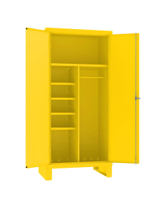 Durham Steel 36" W x 24" D x 78" H Spill Control Cabinet, Yellow 