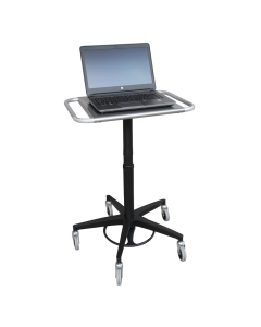 Omnimed 21.5" W x 14.5" D x 30" to 40" H Adjustable Laptop Transport Stand