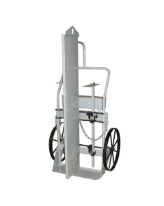 Justrite 600 lb Firewall & Tool Box Double Cylinder Hand Trucks (Shown with 20" Steel Wheels)