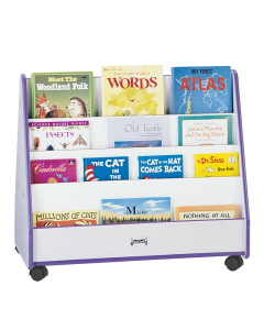 Jonti-Craft Rainbow Accents Double Sided Pick-a-Book Mobile Display Stand (purple)