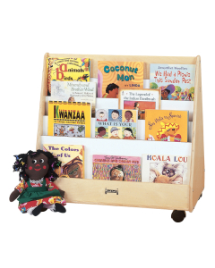 Jonti-Craft Pick-a-Book Mobile Display Stand (example of use)