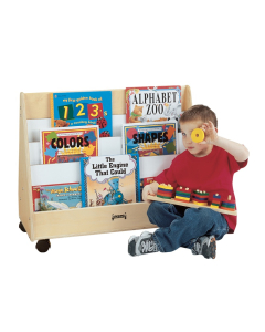 Jonti-Craft Small Pick-a-Book Mobile Display Stand (example of use)