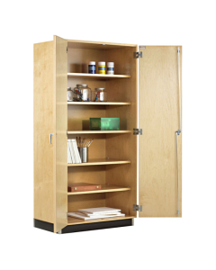 Diversified Woodcrafts 48" W Oak Door Classroom Storage Cabinet