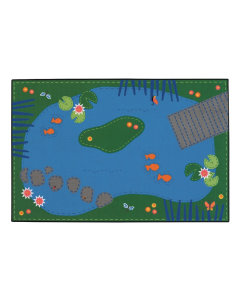Carpets for Kids Tranquil Pond Rectangle Classroom Rug