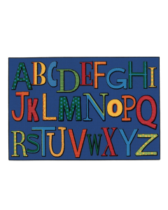 Carpets for Kids Playful Alphabet Rectangle Classroom Rug