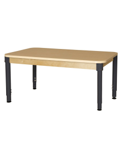 Wood Designs 60" W x 36" D Adjustable High Pressure Laminate Elementary School Table (Shown with 18" - 29" Legs)