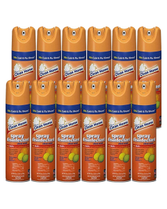 Chase Scientific Clean Home Disinfectant Spray, 19 oz Bottle, Citrus Scent (12-Pack Case)
