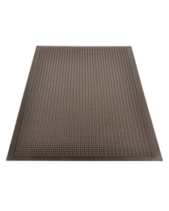 NoTrax 447 Comfort-Eze 2' x 3' Rubber Anti-Fatigue Floor Mat, Black