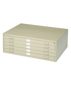 Safco 5-Drawer Flat File Cabinet for 36" x 24" Sheets (Shown in Sand)