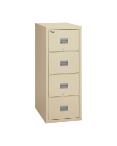 FireKing Patriot 4-Drawer 31" Deep 1-Hour Rated Fireproof File Cabinet, Letter (Shown in Parchment)