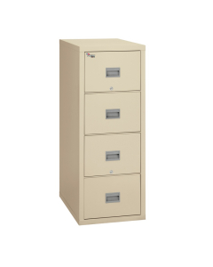 FireKing Patriot 4-Drawer 31" Deep 1-Hour Rated Fireproof File Cabinet, Legal (Shown in Parchment)