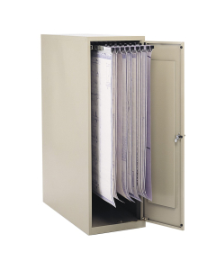 Safco Vertical Hanging File Small Storage Cabinet for 18" - 24" W Sheets, Sand