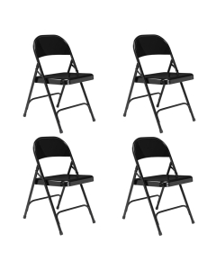 NPS 50 Series Steel Folding Chair, 4-Pack (Shown in Black)