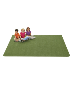 Carpets for Kids KIDply Soft Solids Rectangle Classroom Rug, Grass Green