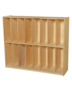Wood Designs Childrens Classroom 16-Section Locker Storage