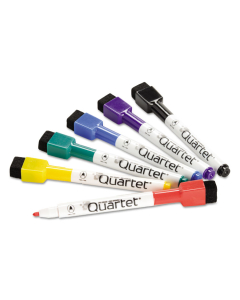 Quartet ReWriteables Dry Erase Mini-Marker, Fine Point, Assorted, 6-Pack