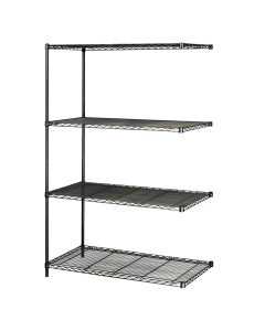 Safco 72" H NSF 4-Shelf Wire Shelving Unit Add-Ons
