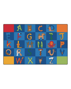 Carpets for Kids A to Z Animals Classroom Rug