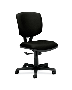 HON Volt Swivel-Tilt Fabric Mid-Back Task Chair, Black