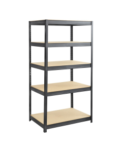 Safco 72" H 5-Shelf Boltless Steel and Particleboard Shelving Units