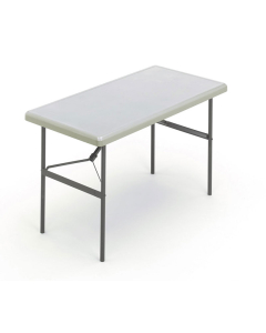 Iceberg IndestrucTable Classic 24" x 48" Heavy Duty Folding Table (Shown in Platinum)