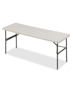 Iceberg IndestrucTable Classic 72" W x 24" D Heavy Duty Folding Table (Shown in Platinum)