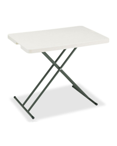 Iceberg IndestrucTable Classic 30" W x 20" D Plastic Personal Folding Table (Shown in Platinum)